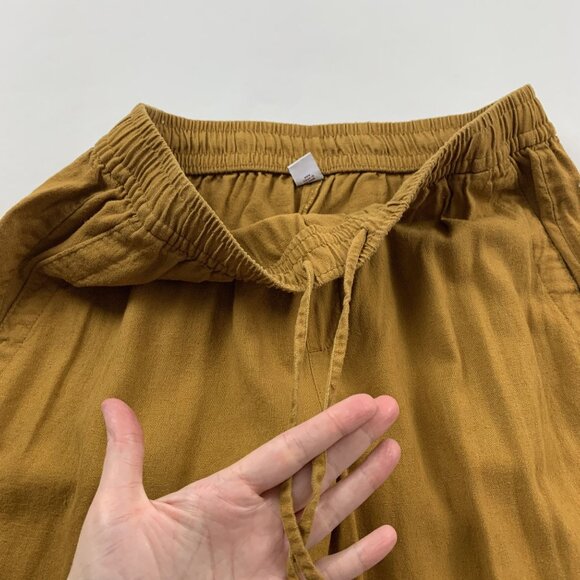 Old Navy Miners Gold Linen Blend Wide Leg Lounge Pant S - Picture 4 of 8